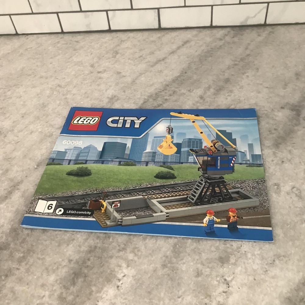 LEGO City 60098‎ Heavy-Haul Train Instruction Manual Booklet Only Original Set
